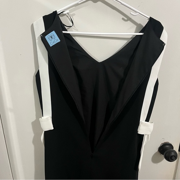 Women’s Macys Cece Black and White Dress Size 12 NWT - Picture 8 of 10